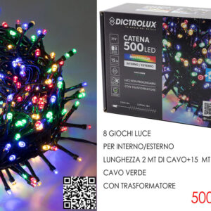 500 LED LIGHTS MULTICOLOUR 015985