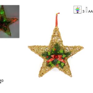 BATTERY WOODEN STAR 320484