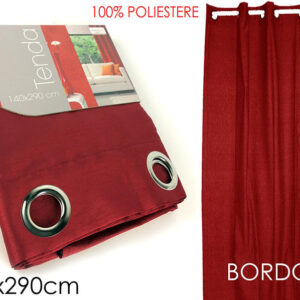 CURTAIN WITH RINGS BORDO 074524