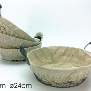 ROUND BREAD CHEST 24CMS 4 ASS. 010102