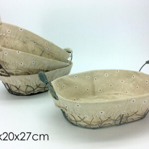 OVAL BREAD CHEST 4 ASS. 010324