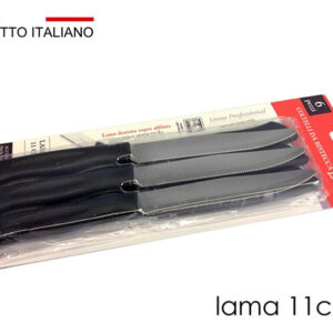 SET SIX STEAK KNIVES BLK. 081522