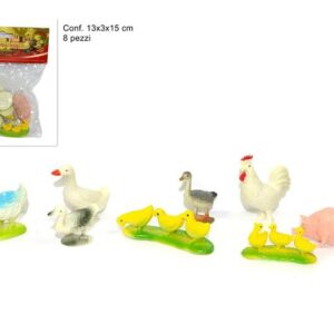 ASSORTED ANIMALS SET 8 PIECES 050534