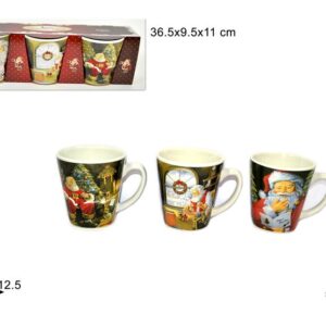 SET THREE XMAS MUGS 359521
