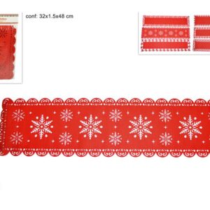 FELT RED TABLE RUNNER 374739