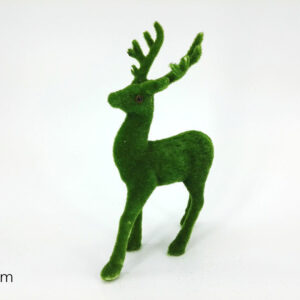 GREEN REINDEER 34CMS 180447
