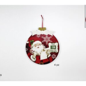 XMAS ROUND WOODEN CALENDAR 551963
