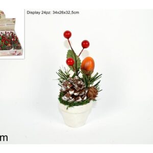 PLANT WITH LEAVES AND PINE 641596