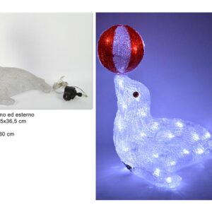 ACRYLIC SEAL WITH BALL 40 LED 667350