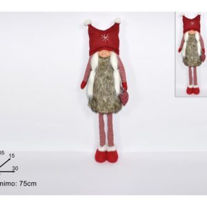 XMAS GNOME 105CMS WITH DRESS /CAP 761003
