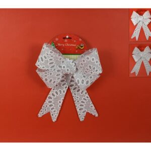 XMAS BOW 4 ASS. SILVER 783890