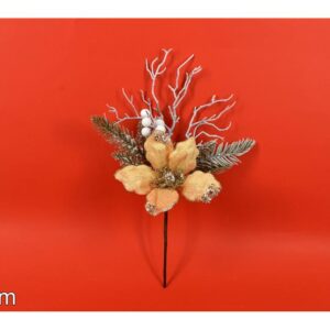 FLOWER STICK AND BERRIES GOLD 35MS 868016