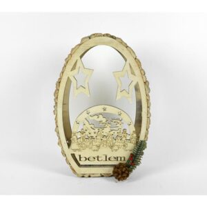 WOODEN CANDLE HOLDER 921995