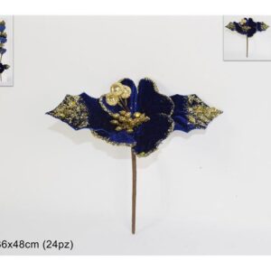 CARD BLUE FLOWERS 19CMS 928383