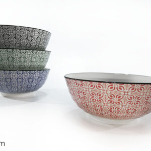 CERAMIC FANCY BOWL 23CMS 4 ASS 023973