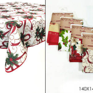XMAS ANTI STAIN TABLE CLOTH 040437