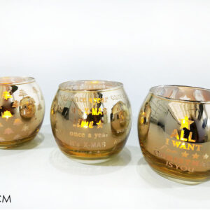CANDLE HOLDER GOLD 3 ASS DISPLAY 072582