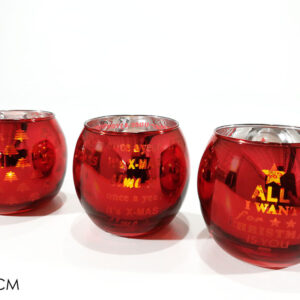 CANDLE HOLDER 3 ASS DISPLAY RED 072643