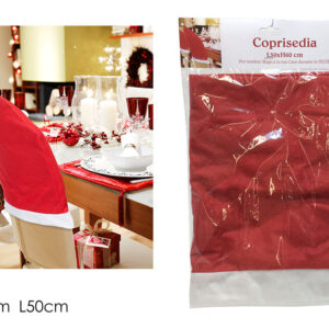 XMAS CHAIR COVER CAP  50 X 60 CMS 114374
