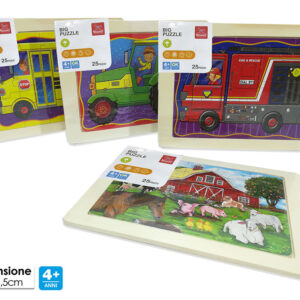 WOODEN PUZZLE 4 ASS 238506