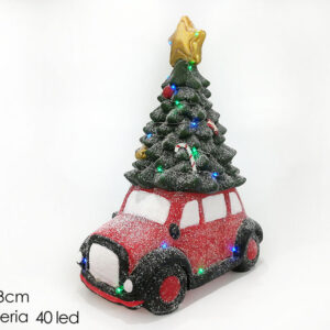 CAR WITH XMAS TREE 40LED 281182