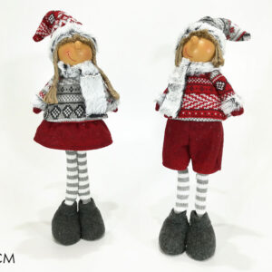 STANDING BOY GREY/RED 43CMS 281793