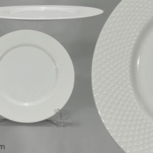 WHITE PORELLAIN PLATE 27CMS 285883