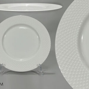WHT. PORELLAIN DESSERT PLATE 20CMS 285937
