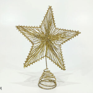 XMAS TOP STAR 25CMS GOLD 336110