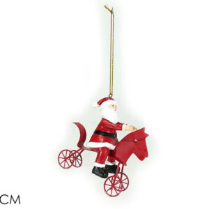 HANGING DEC. WITH HORSE RED/WHT 976040