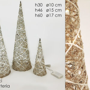 SET THREE CONES W/LIGHT 141684