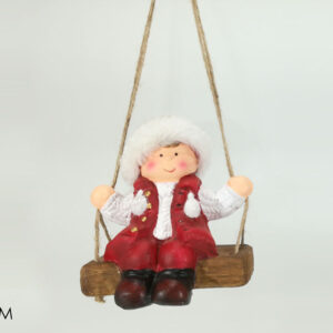 HANGING BOY ON SWING RED 976064