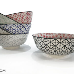 CERAMIC FANCY BOWL 20.5CMS 6 ASS 981624