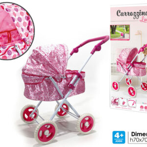 DOLL PRAM LAURA 2 ASS 201098
