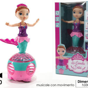 MERMAID  CRYSTAL BATTERY 371753