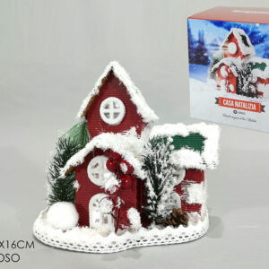 XMAS RED BATTERY HOUSE 245061
