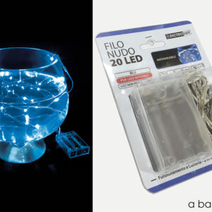 BATTERY 20 LED  LIGHT BLUE 733872