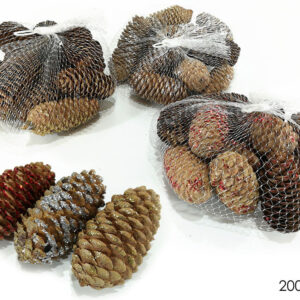 XMAS SACK WITH PINES 200GR GLITTER 218980