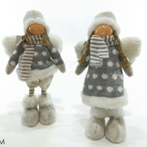 STANDING ANGEL 30CMS GREY 242404