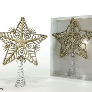 XMAS TREE TOP STAR GOLD 223021