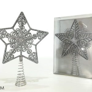 XMAS TREE TOP STAR SILVER 226749