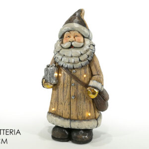 XMAS FATHER WOOD EFFECT W/PARCEL 232276