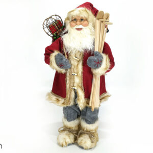 XMAS FATHER WITH GIFT RED 80CMS 981174