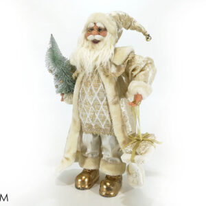 XMAS FATHER WITH GIFT GOLD 60CMS  241513