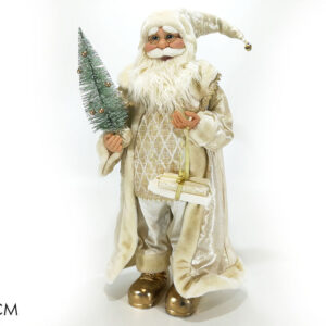 XMAS FATHER WITH GIFT GOLD 80CMS 241612