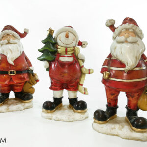 XMAS CHARACTERS ORNAMENTAL 3 ASS 301002