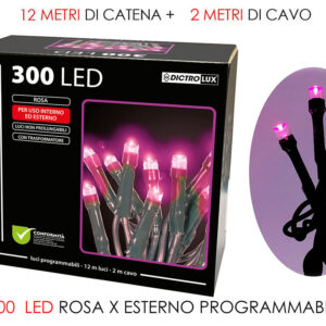 300 LED LIGHTS PINK 320911