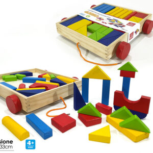 CART WITH WOODEN BLOCKS 36PIECE 227975