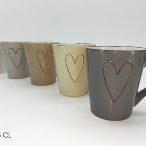 HEART MUGS 5 ASSORTED 097356