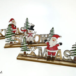 XMAS CHARACTERS ON STAND RED 3 ASS 308049
